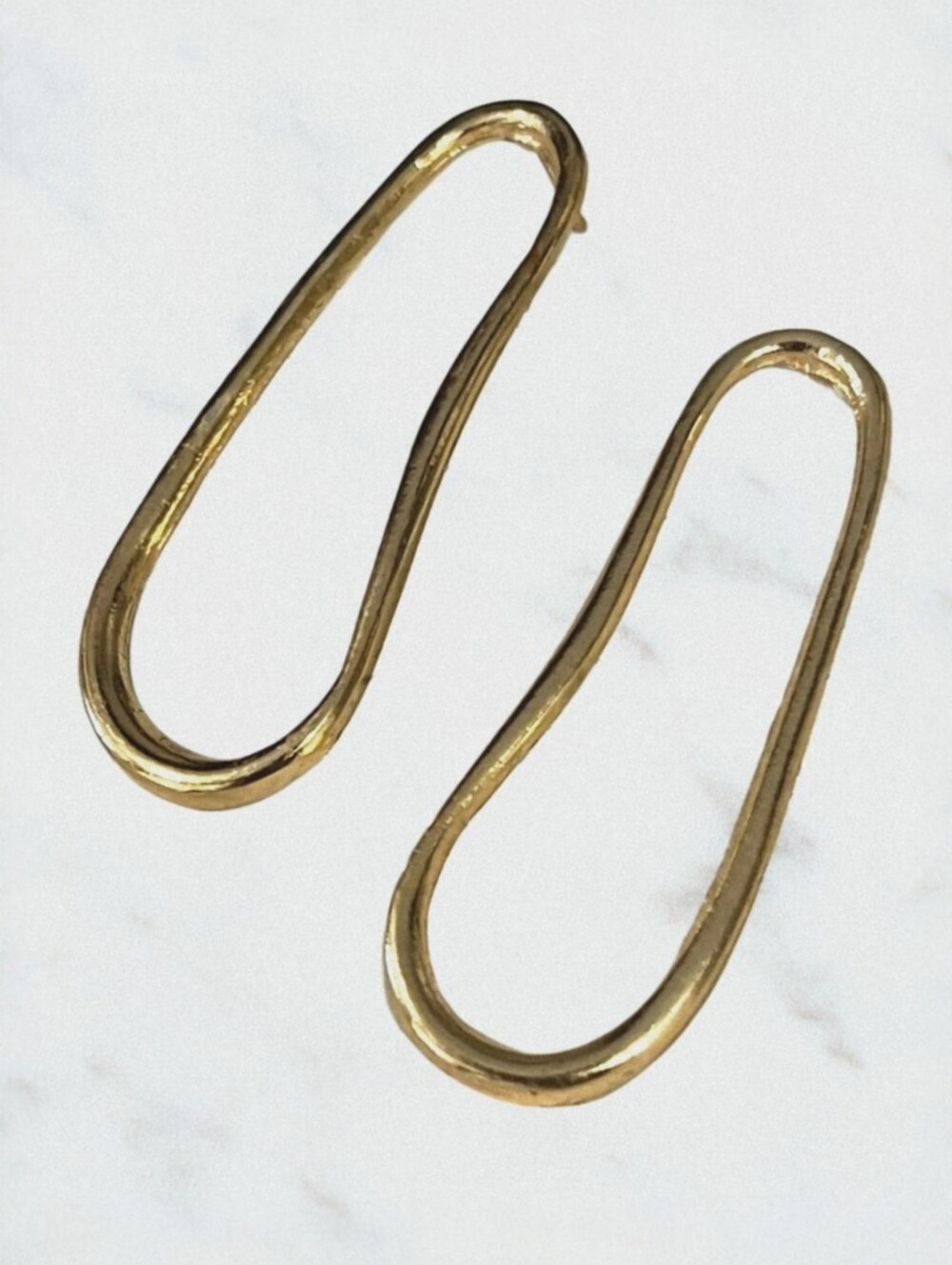 Irregular Shaped Bohemian Earrings 5.7 Grams Per Earring 2.25" In Length NWOT